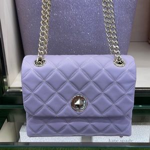 Kate Spade WKRU7074 Natalia Small Flap Crossbody In Lilac Frost
